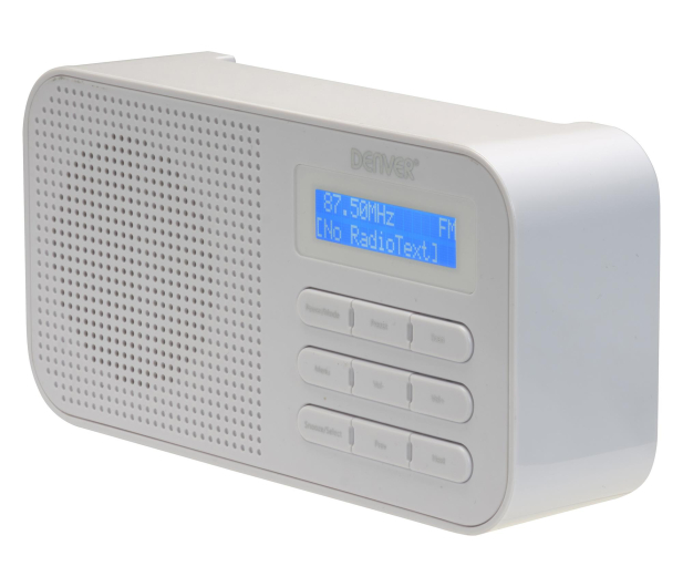 Denver Kompaktowe radio DAB+/FM Denver DAB-42 białe - 1535043 - zdjęcie 3
